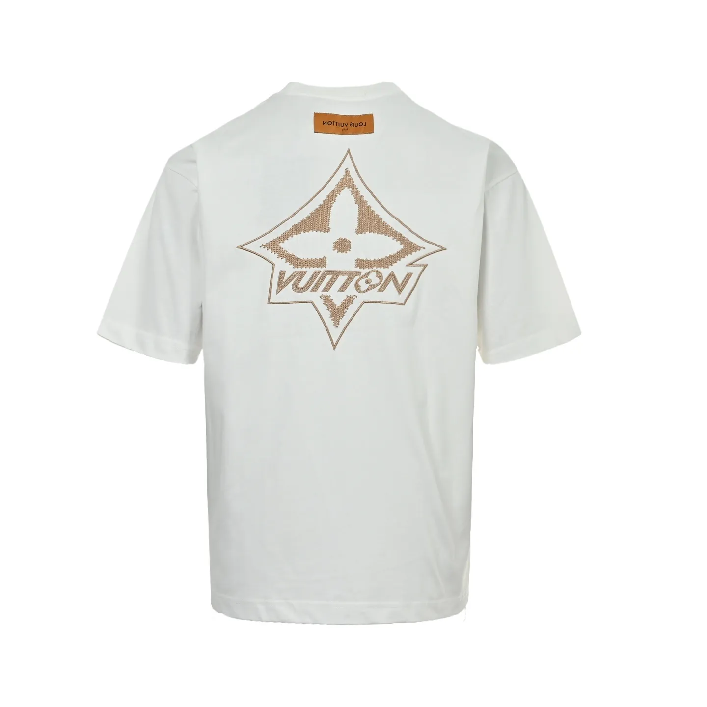 Louis Vuitton/Louis Vuitton 26ss gold label woven embroidered presbyopia short sleeves